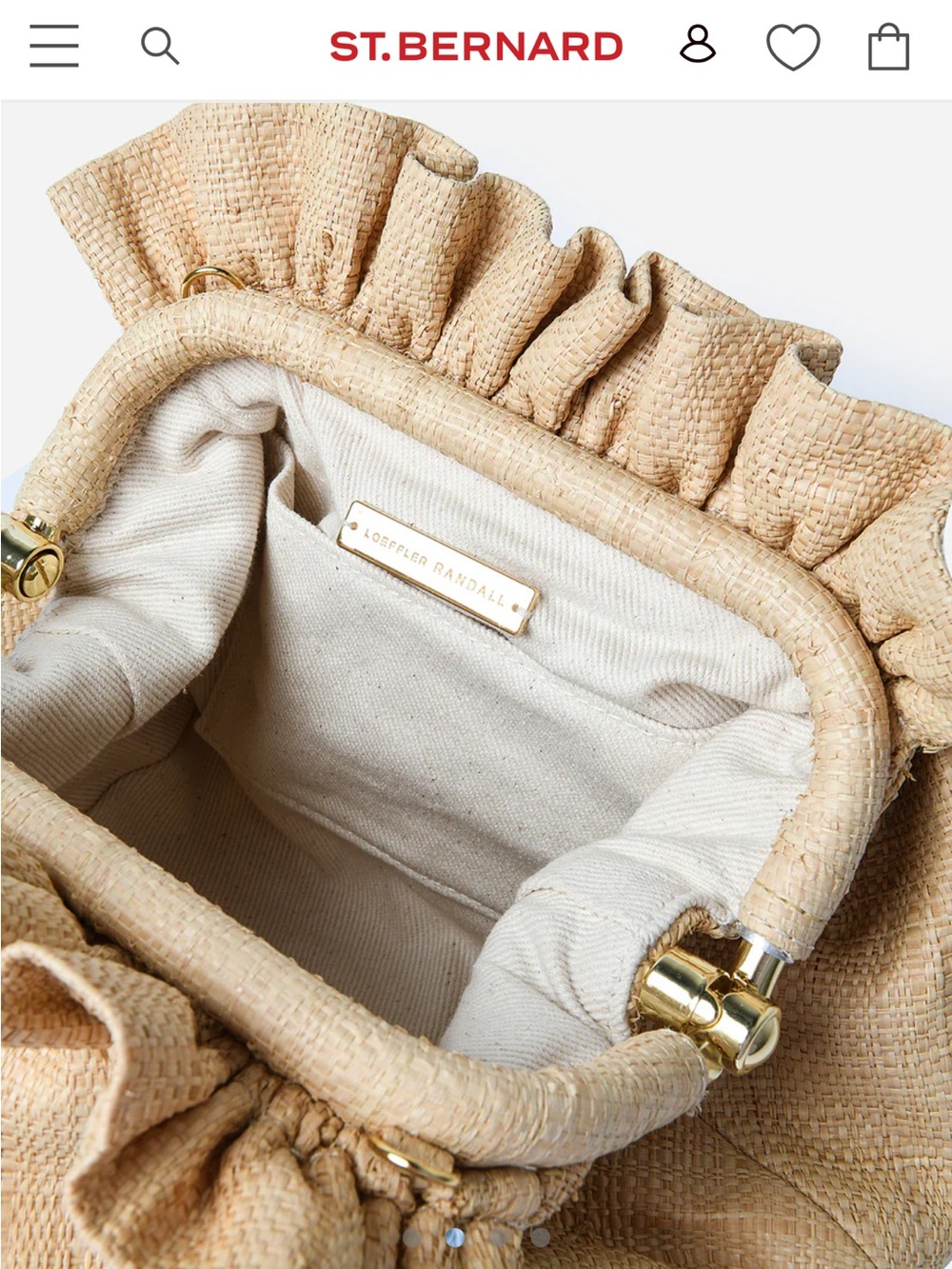 Loeffler Randall Willa Woven Bag in Natural - Picture 3 of 11